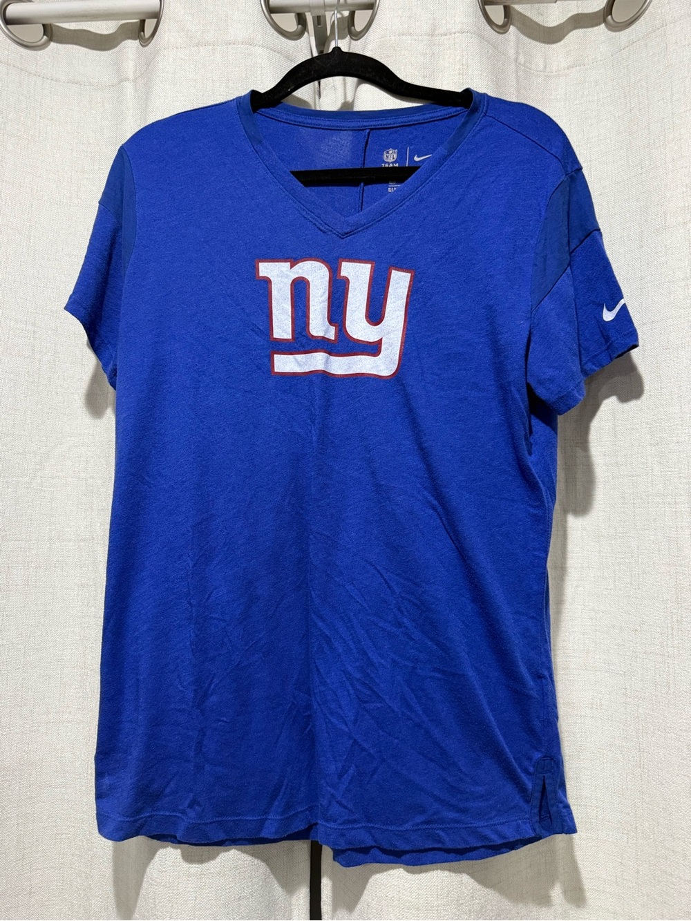 Nike Women’s Royal Blue NY Giants V-Neck T-Shirt